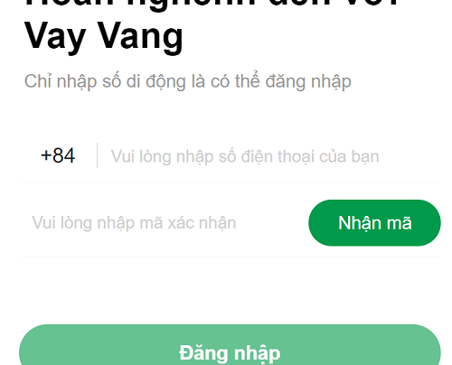 Tham khảo quy trình đăng ký vay tại H5 Vay Vang