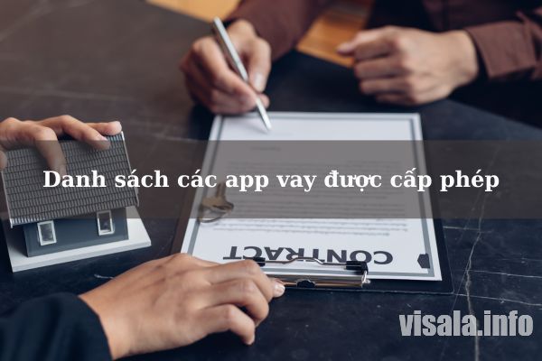 Một số các ứng dụng vay được cấp phép